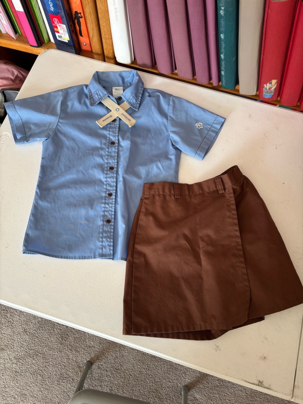 Girl Scout Brownie vintage uniform.